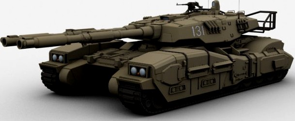 Type 61 main battle tank 3D Model