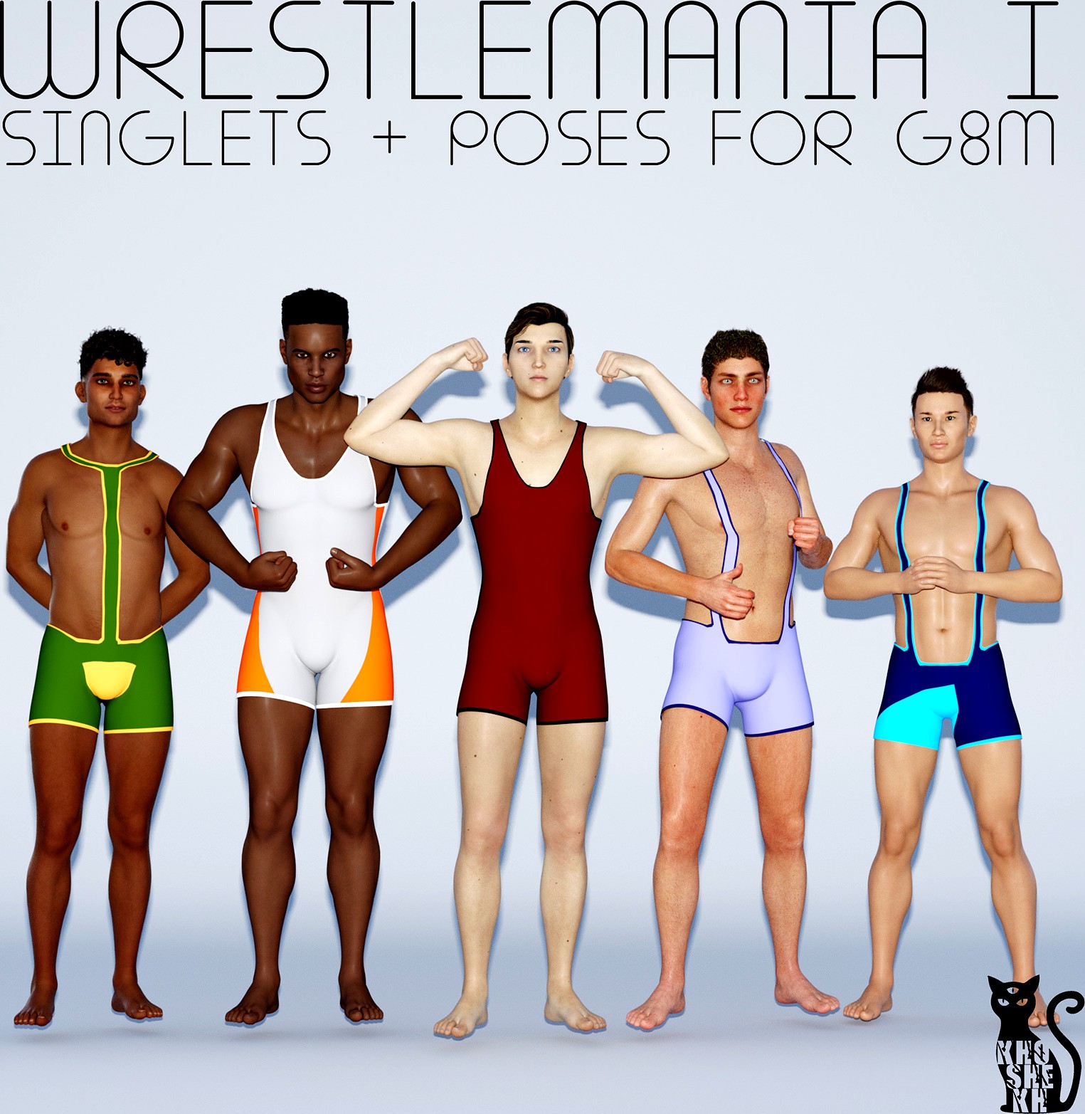 WrestleMania 01 - Poses and Singlets for G8M
