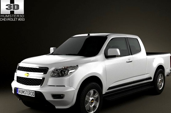 Chevrolet Colorado S10 Extended Cab 2013 3D Model