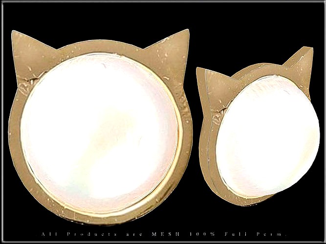 Cat Frame Pearl Oyster