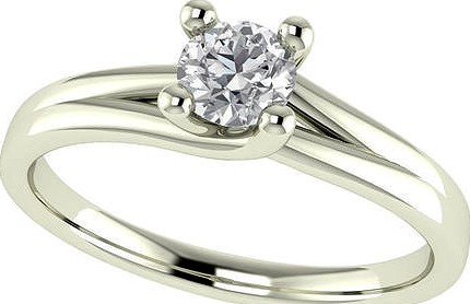 solitaire ring | 3D