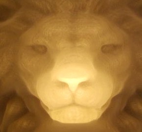Lion - 3D optical illusion