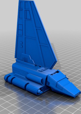 Imperial Shuttle with folding wings