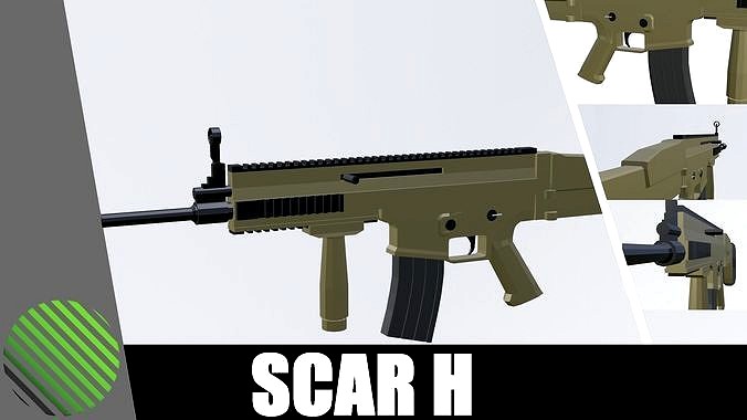 SCAR H low poly