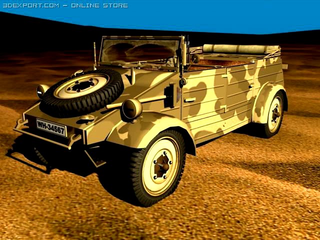 Volkswagen Typ 82 Kuebelwagen 3D Model