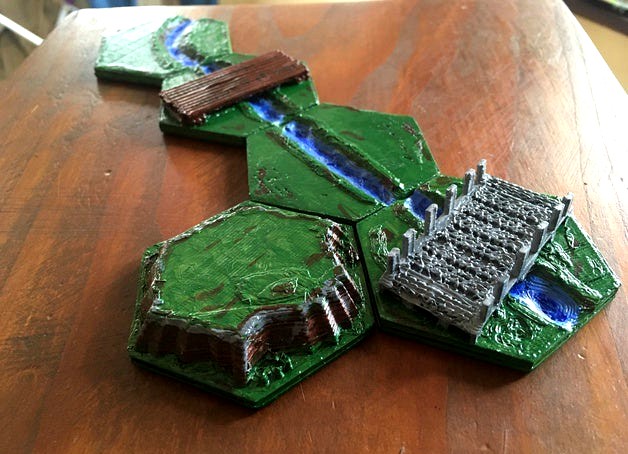 Terrain Tiles for Board Games