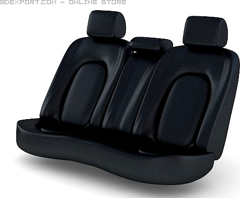 Car Seats Back 3D Model