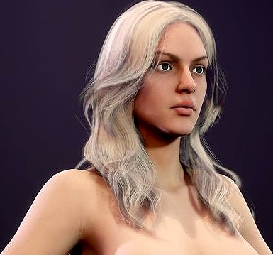 Realistic Nude Woman