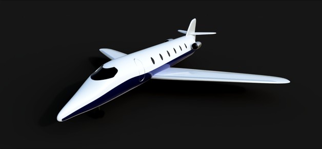Private Jet - Airplane Concept Model