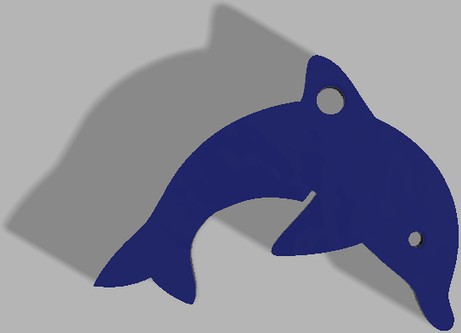 dolphin key chain
