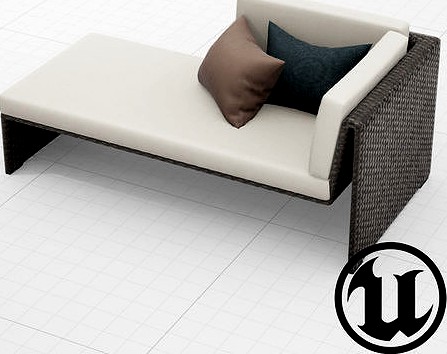 Dedon Slimline Lounge 001 UE4