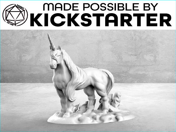 Unicorn - Casual Pose - Tabletop Miniature