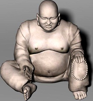 Laughing Buddha 3D Model