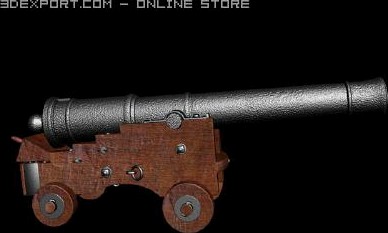 Naval cannon 3D Model