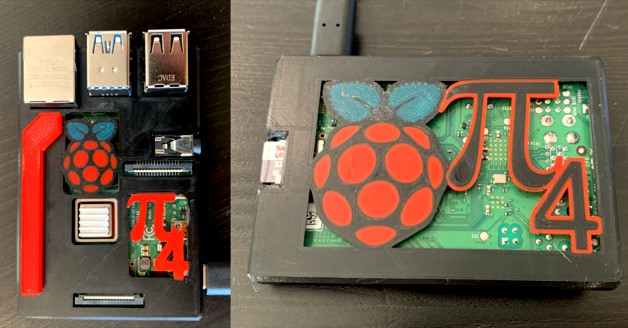 Raspberry Pi 4B Snap Fit Multicolor Case