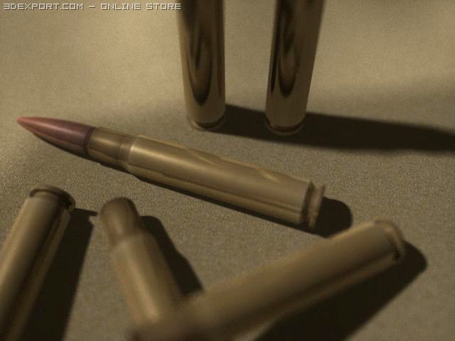 50 caliber BMG round 3D Model