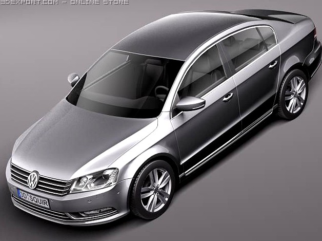 Volkswagen Passat 2011 sedan 3D Model
