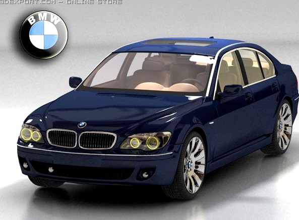 BMW 7 2006 3D Model