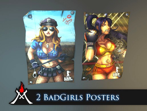 2 BadGirls Wall Posters