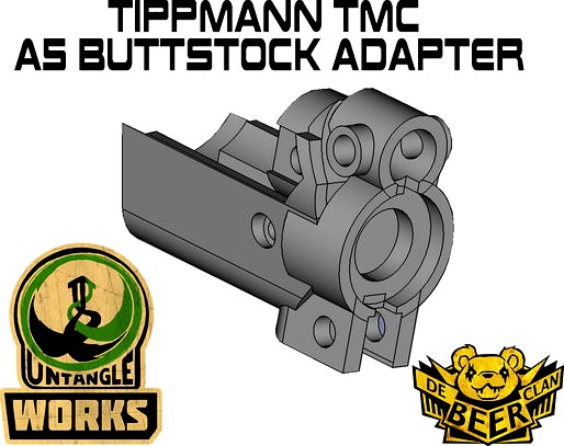 Tippmann TMC to A5 buttstock adapter by Untangle