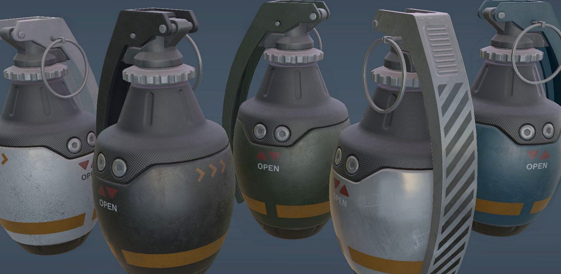 Sci-Fi Military Frag Grenade v1 HDRP