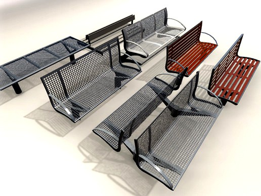 Low Poly Benches and Seats Pack