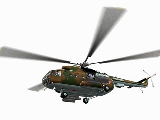 Mi-8MT Russian Air Force Animated