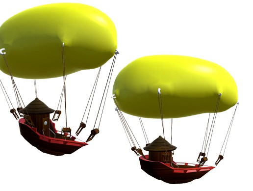 Airship with Balloon