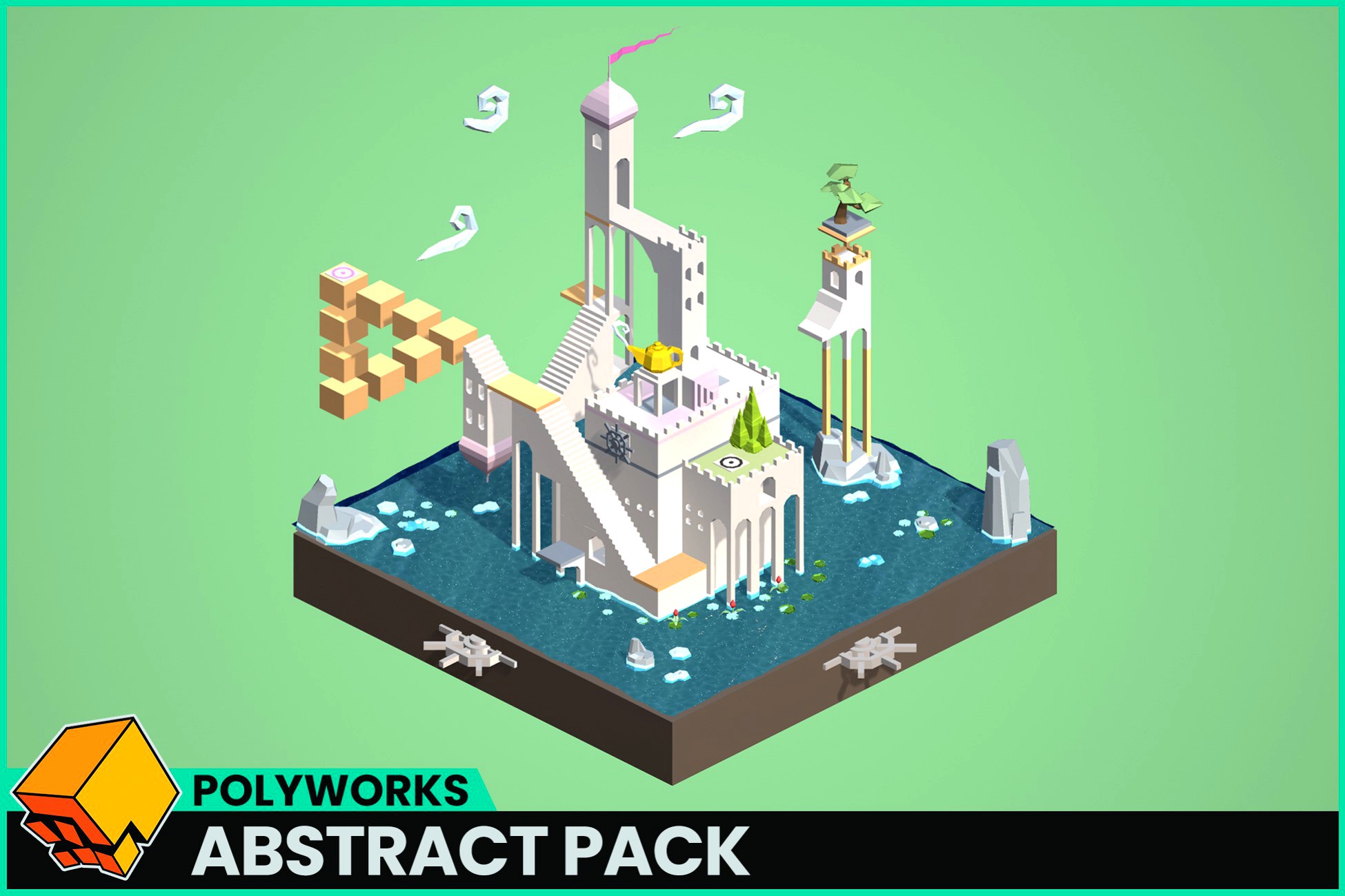 Low Poly Abstract Pack - Polyworks