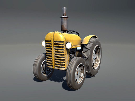 Cartoon Tractor (PBR)