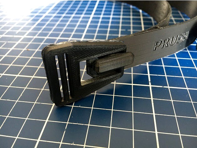 Prusa face shield adapter for stripes without holes by PietschDesign