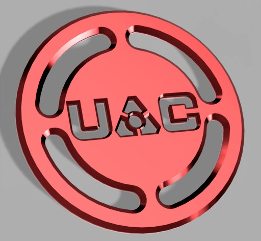 Doom UAC coaster by NoycePrints