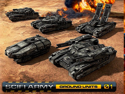 Sci Fi Army / Ground Units 01