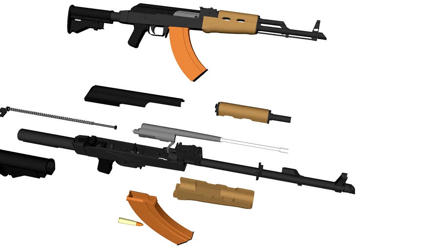 AK 47 (field strip included)