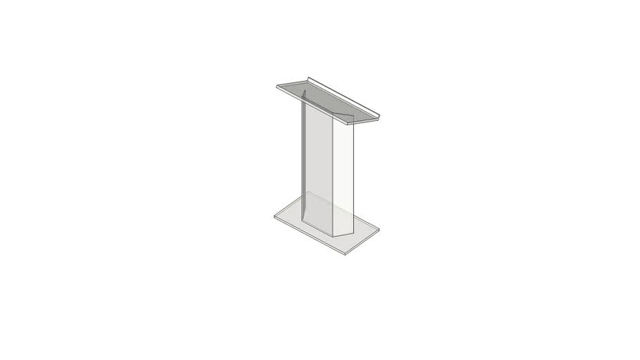 clear plexi lectern