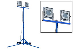 300 Watt Explosion Proof LED Light Tower - Quadpod Mount -140°- C1D1 - 100' 12/3 Cord w/ EXP Plug