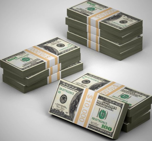 Money Bundles 3D Model