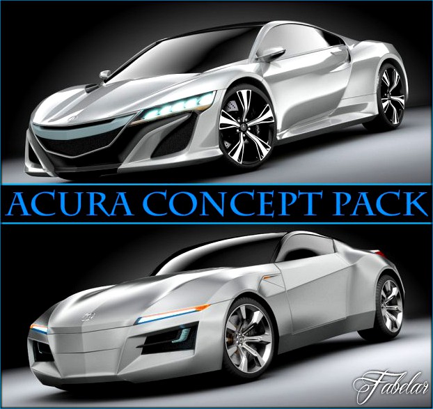 Acura Concept pack 3D Model