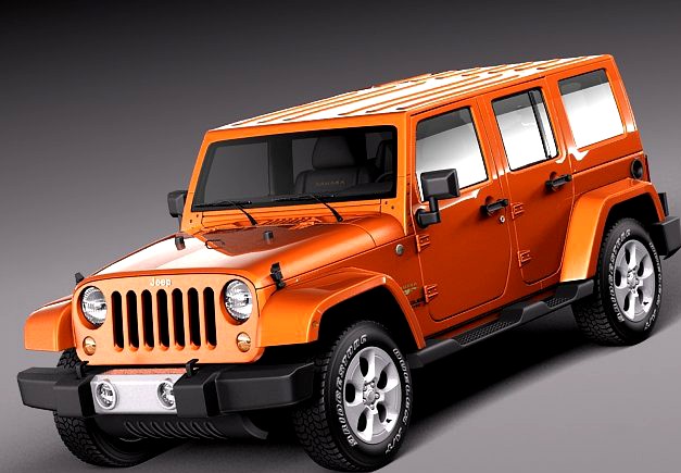 Jeep Wrangler Unlimited Sahara 2013 3D Model