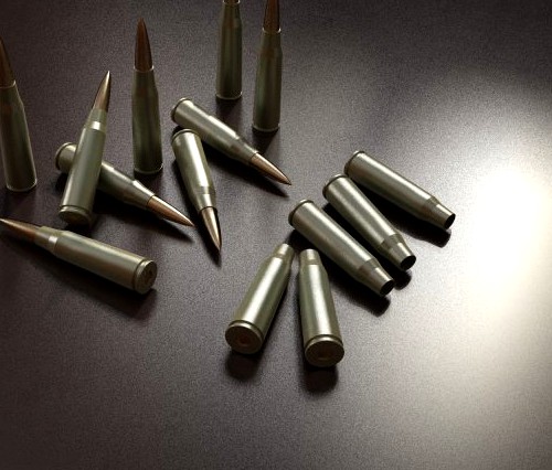 Ak47  bullets 3D Model