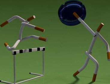 Cigarette man 3D Model