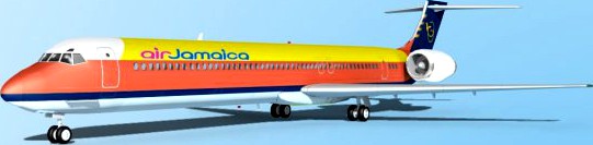 Falcon3D MD 80 Air Jamaica 3D Model