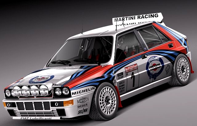 Lancia Delta HF Integrale Rally 3D Model