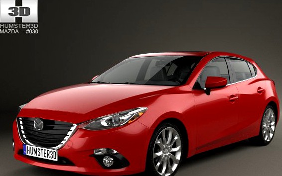 Mazda 3 hatchback 2014 3D Model