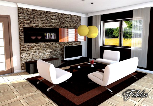 Living room 04 3D Model