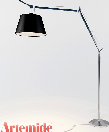 Floor lamp Artemide - TOLOMEO MEGA BLACK FLOOR LAMP