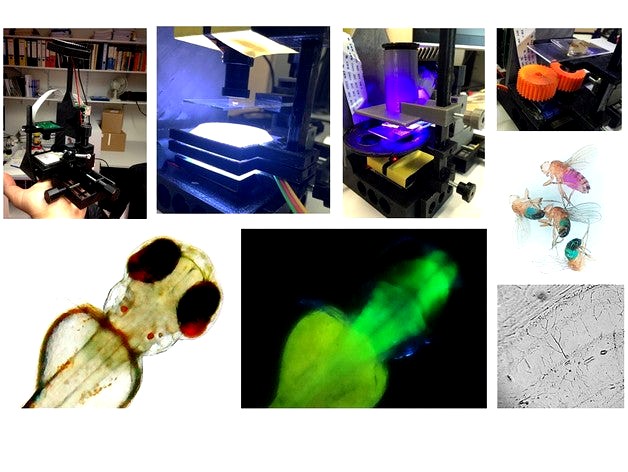 The 100 $ lab: Fluorescence microscope & behavioural tracker for optogenetics by BadenLab