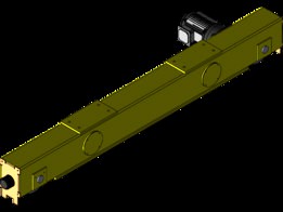 End carrier for 5t-2 beam girder overhead crane