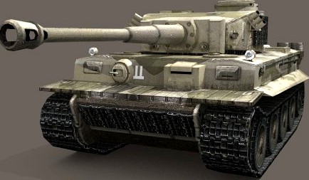 Panzer VI Tiger German Heavy Tank 3D Model