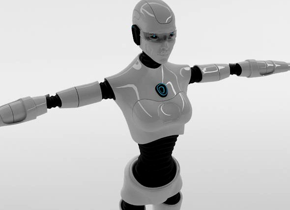 Robot Woman Character